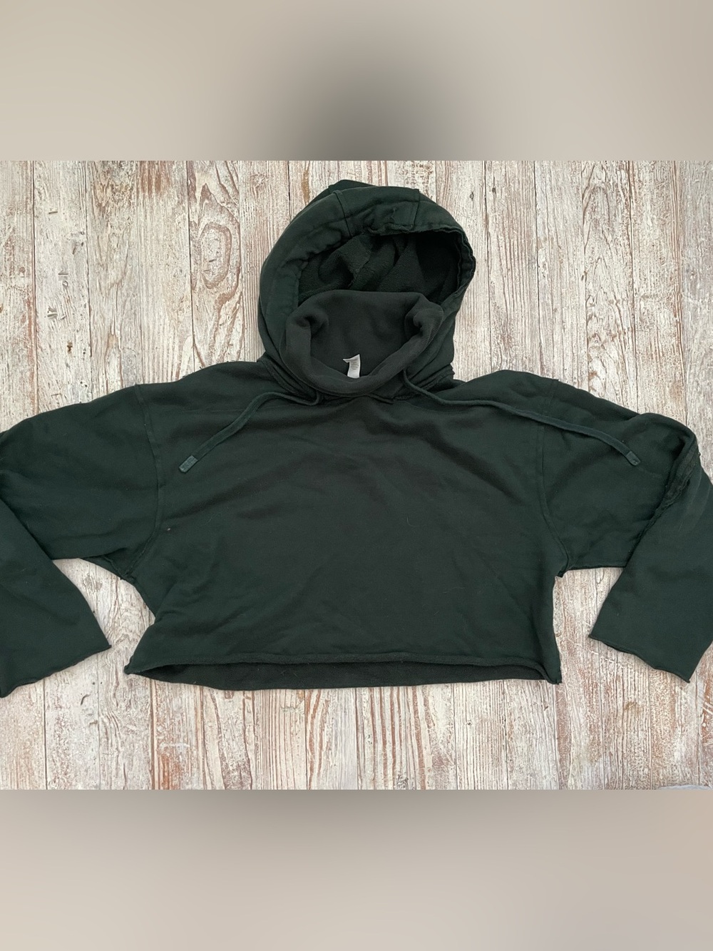 ALO cropped distressed hoodie